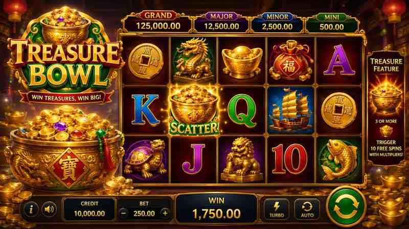 AQ9 Treasure Bowl Slot Machine